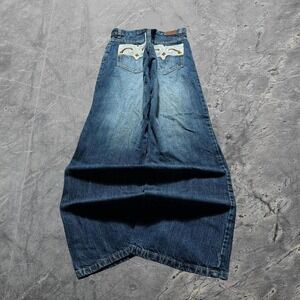 Baggy 96 North Wide Leg Southpole Styl Y2K Skater Vintage Jeans 34x33